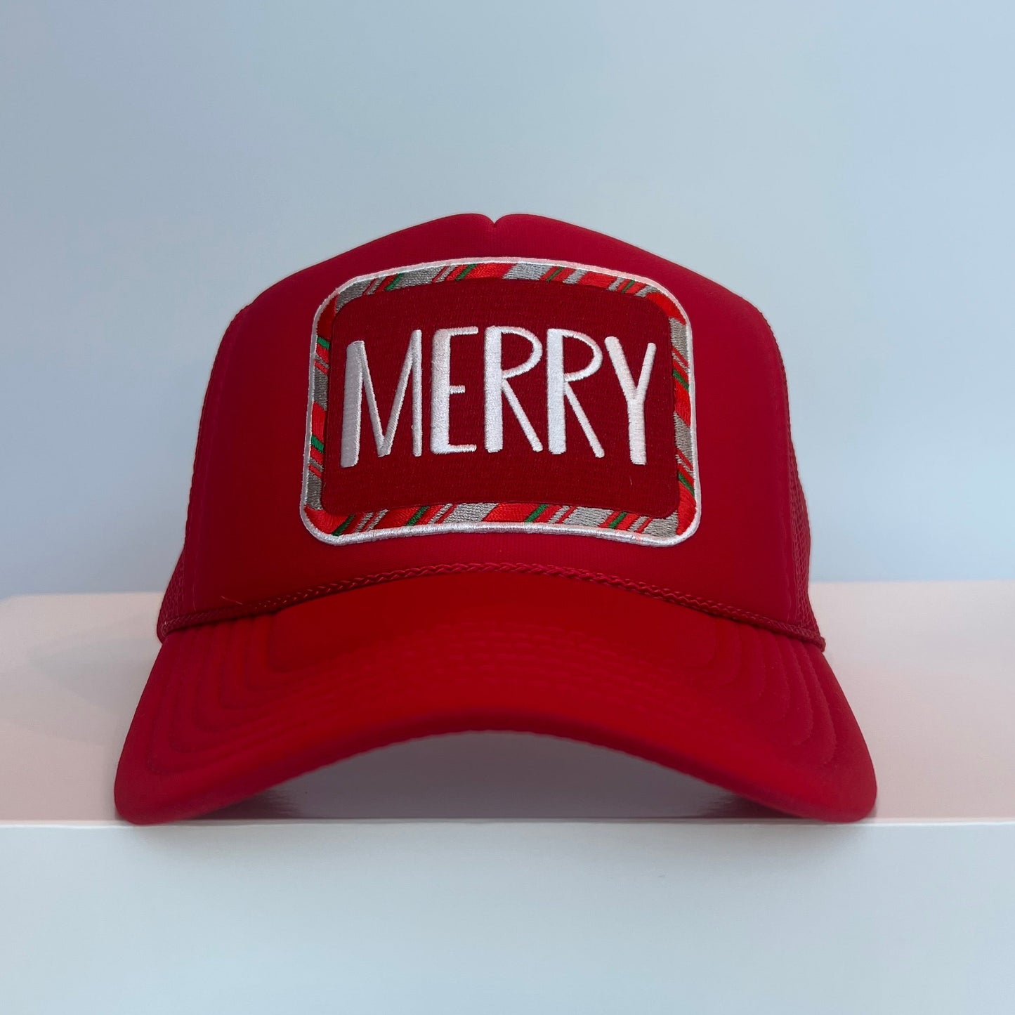 MERRY Trucker Hat - Holiday Red