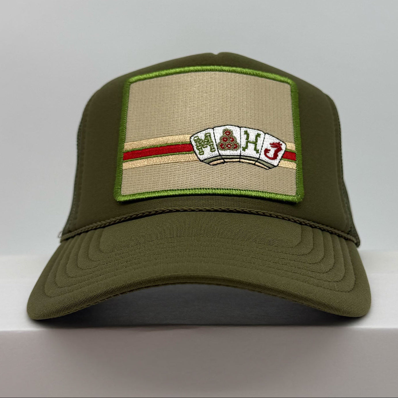 Port Sandz MAHJ - Signature Trucker hat Olive Green