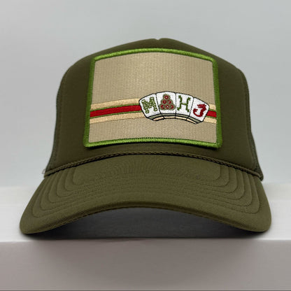 Port Sandz MAHJ - Signature Trucker hat Olive Green