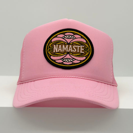 WHOLESALE - Namaste Trucker Hat - Pink