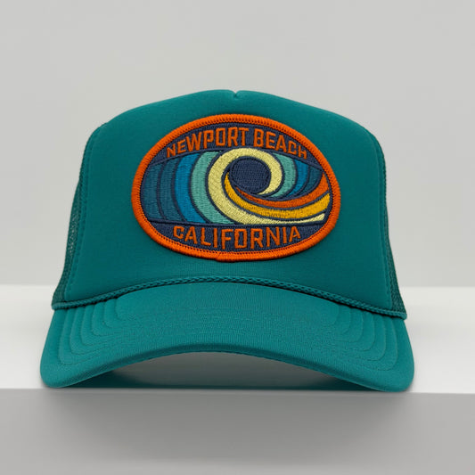 WHOLESALE - NEWPORT BEACH Trucker Hat - Turquoise