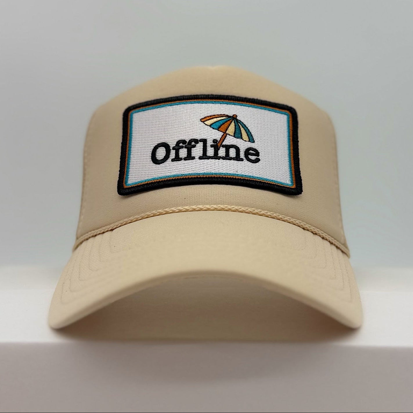 Port Sandz Offline Tan Trucker Hat Front
