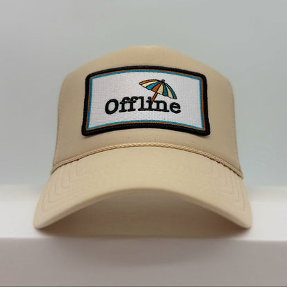 Port Sandz Offline Tan Trucker Hat Front