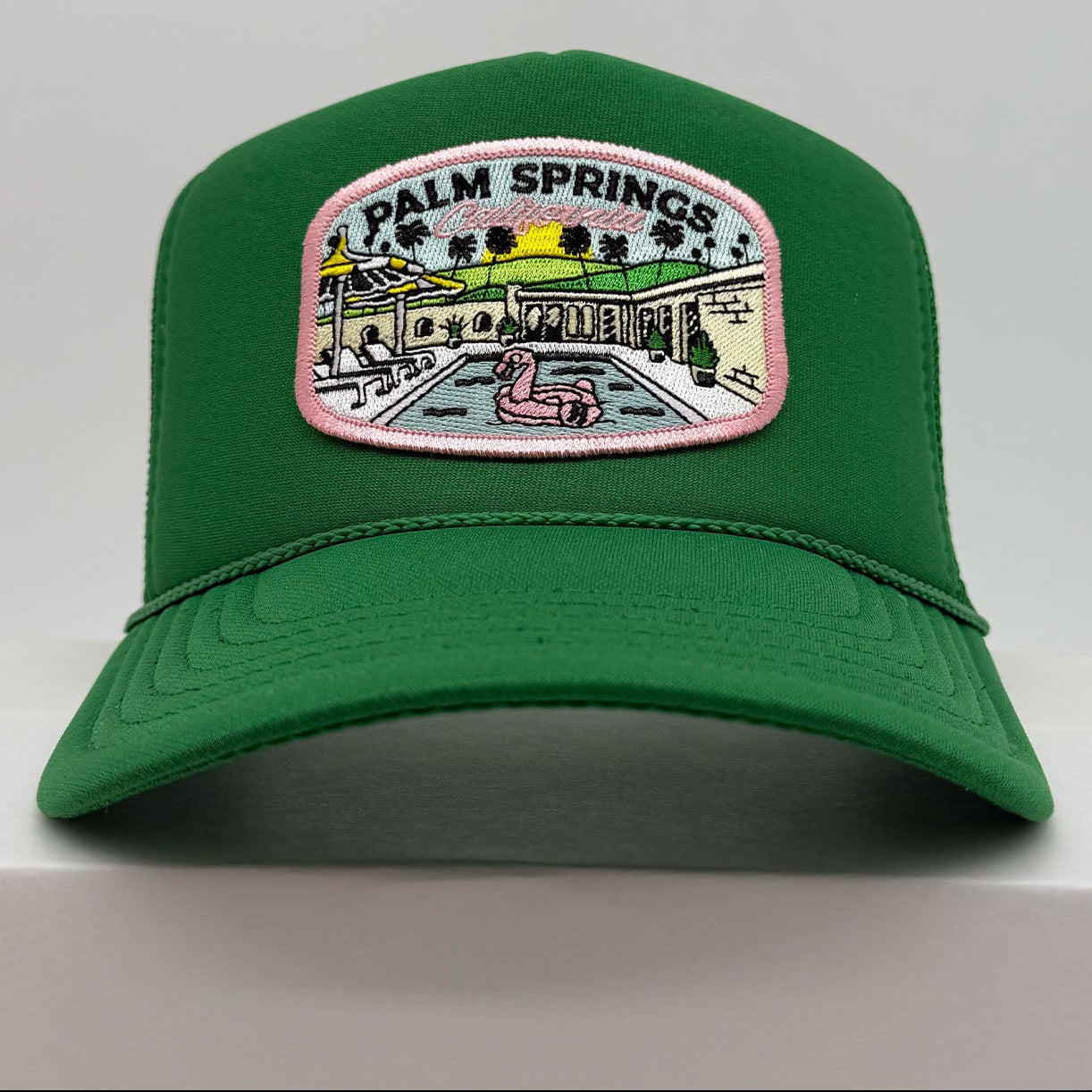 Port Sandz Palm Springs Kelly Green Trucker Hat