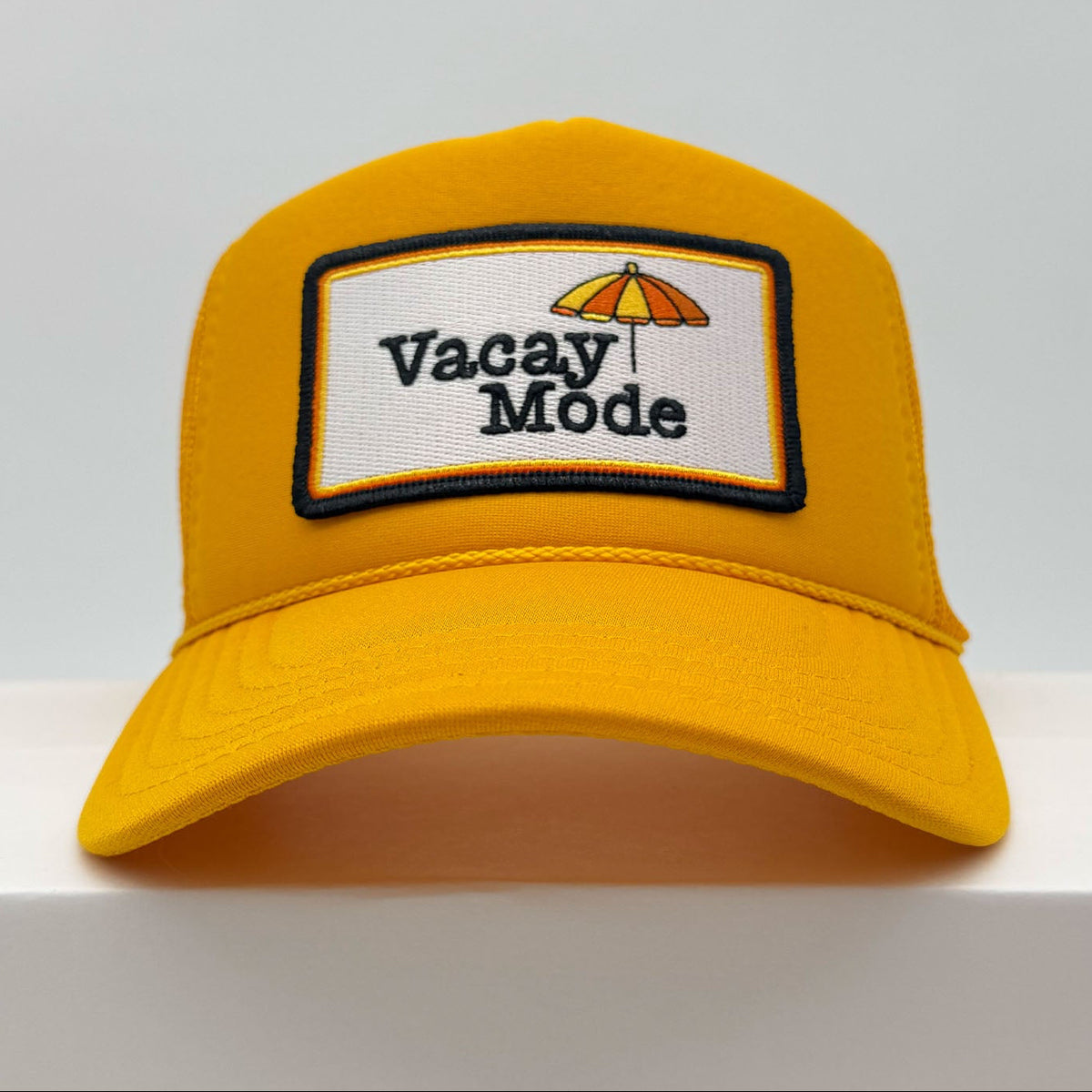Port Sandz Vacay Mode Yellow Trucker Hat